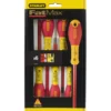TOURNEVIS ISOLES 1000V ELECTRICIEN + PHILIPPS + TESTEUR - JEU DE 6PCS FATMAX - STANLEY FRANCE | 0-65-441