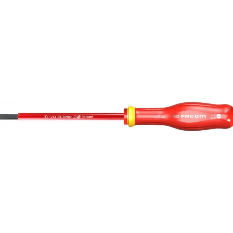 Tournevis Protwist plat 5.5x150 isolé 1000V - FACOM FRANCE | AT5.5X150VE