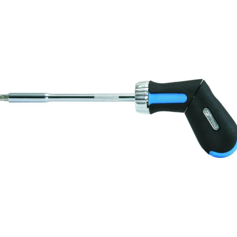 Tournevis revolver à cliquet avec 6 embouts - KS Tools | 159.2051