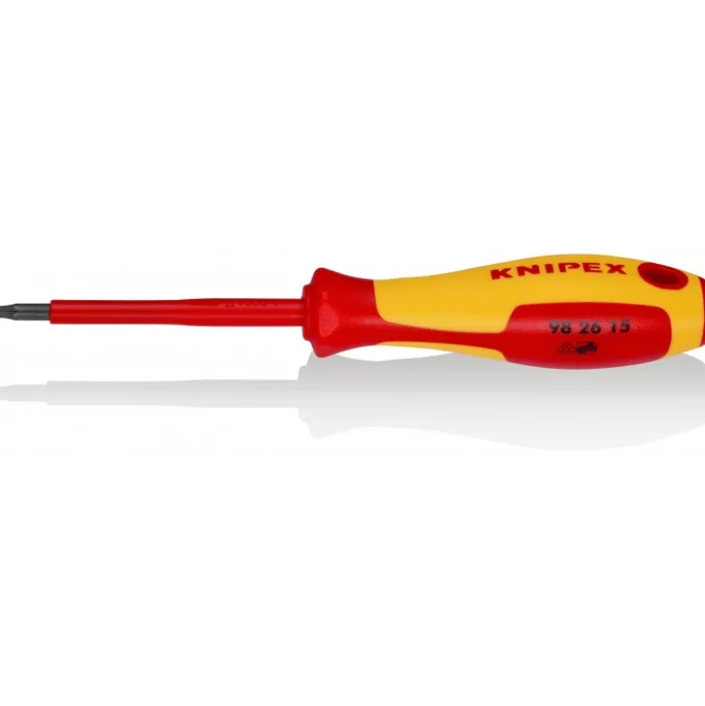 Tournevis Torx® - TX15 - Isolé 1000V - Longueur lame 80mm - KNIPEX | 98 26 15