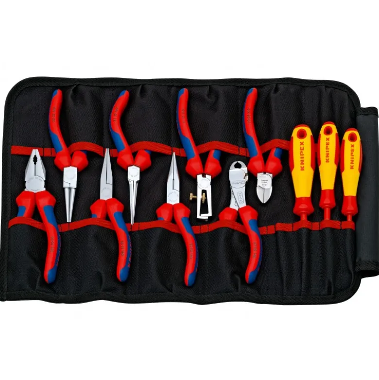 Trousse 11 outils pour techniciens en télécommunication et électroniciens - KNIPEX | 00 19 41