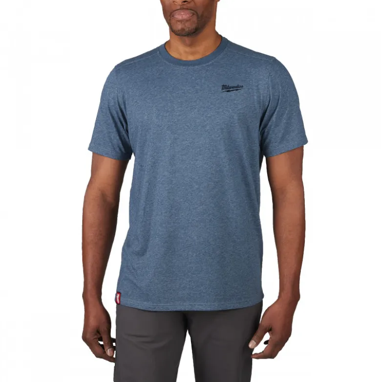 T-SHIRT HYBRID MANCHES-COURTES BLEU MILWAUKEE | 4932492973