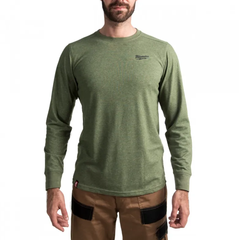 T-SHIRT HYBRID MANCHES-LONGUES VERT MILWAUKEE | 4932492998