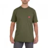 T-SHIRT TRAVAIL MANCHES-COURTES VERT MILWAUKEE | 4932493018