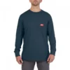T-SHIRT TRAVAIL MANCHES-LONGUES BLEU MILWAUKEE | 4932493043