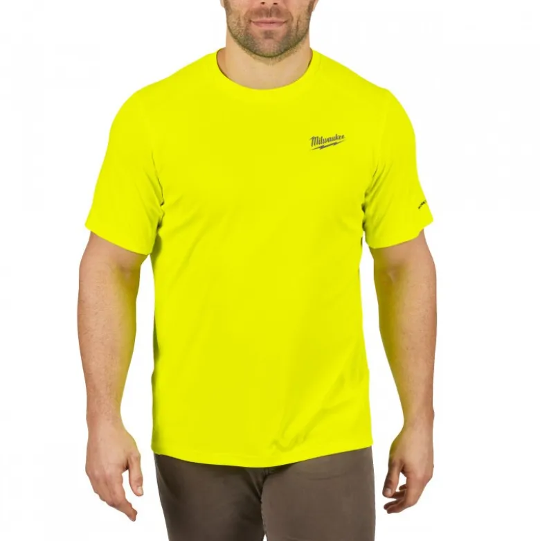 T-SHIRT WORKSKIN MANCHES-COURT JAUNE MILWAUKEE | 4932493073