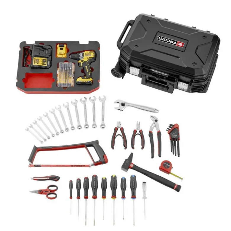 Valise de maintenance à roulettes + sélection d'outils de 67 pcs - FACOM FRANCE | BV.R30CMD1PF