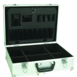 VALISE DE RANGEMENT ARGENTÉE EN ALUMINIUM - Sodise | 10513