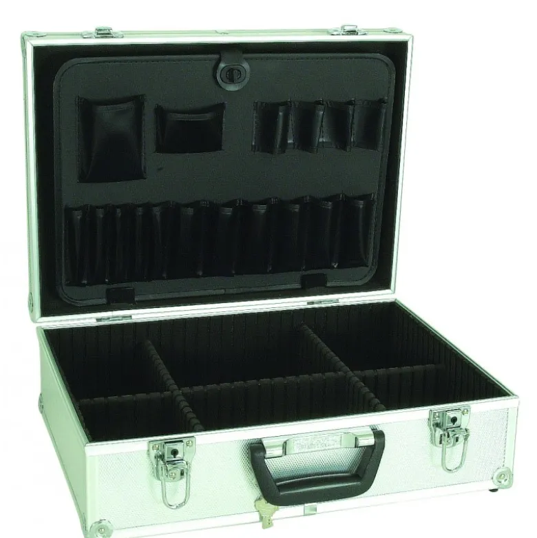 VALISE DE RANGEMENT ARGENTÉE EN ALUMINIUM - Sodise | 10513