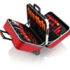 Valise 42 outils pour électricien isolés 1000V - A double compartiment - rouge - KNIPEX | 98 99 15