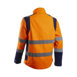 Veste - HIBANA - 60% CO/40% PES 270g/m2 + Stretch - Orange HV/Marine - COVERGUARD | 5HBJ170