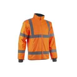 Veste 2/1 - KAZAN - 300D Oxford 100% PES enduit PU + Doublure polaire 280g/m2 - Orange HV/Marine - COVERGUARD | 5KAJ170
