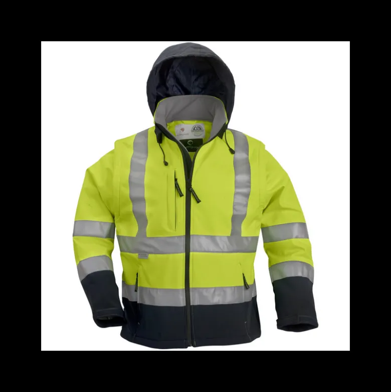 Veste manches amovible jaune marine - SOFTSHELL - Coverguard | 70630