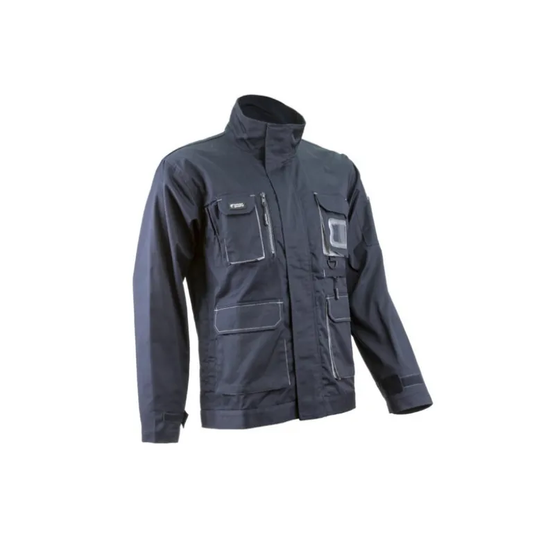 Veste - NAVY II - 60% CO/40% PES 245g/m2 - Marine/Gris - COVERGUARD | 5NAV050