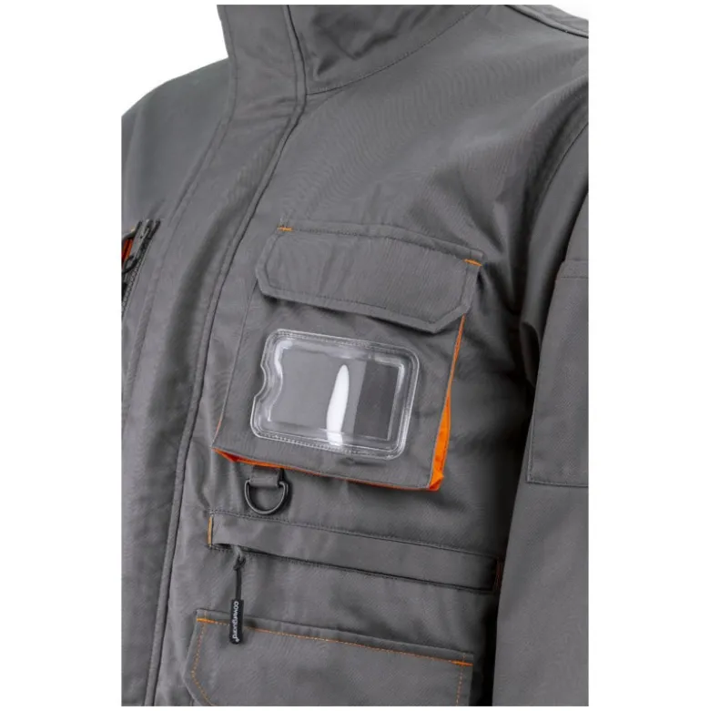 Veste - PADDOCK II - 60% CO/40% PES 245g/m2 - Gris/Orange - COVERGUARD | 5PAV150