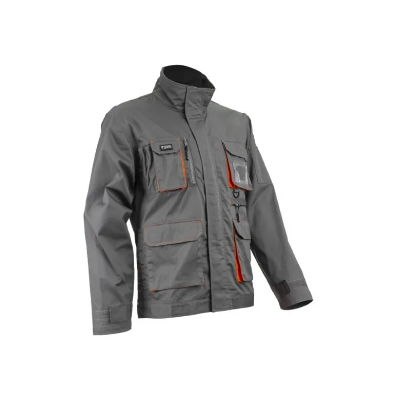Veste - PADDOCK II - 60% CO/40% PES 245g/m2 - Gris/Orange - COVERGUARD | 5PAV150