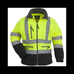 Veste polaire STATION Hi-Viz - jaune / marine - manches amovibles - Coverguard | 7PSTYS
