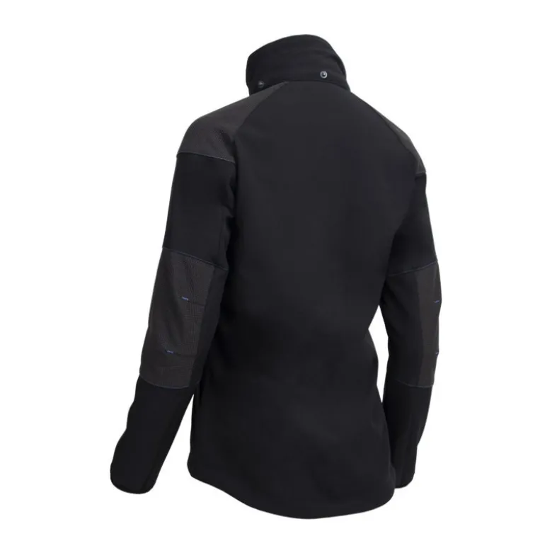 Veste Softshell - ANTILOPE - Ripstop 94% PES/6% EA + TPU membrane + Polaire - 350g/m2 - Noir/Bleu - COVERGUARD | 5ANT010