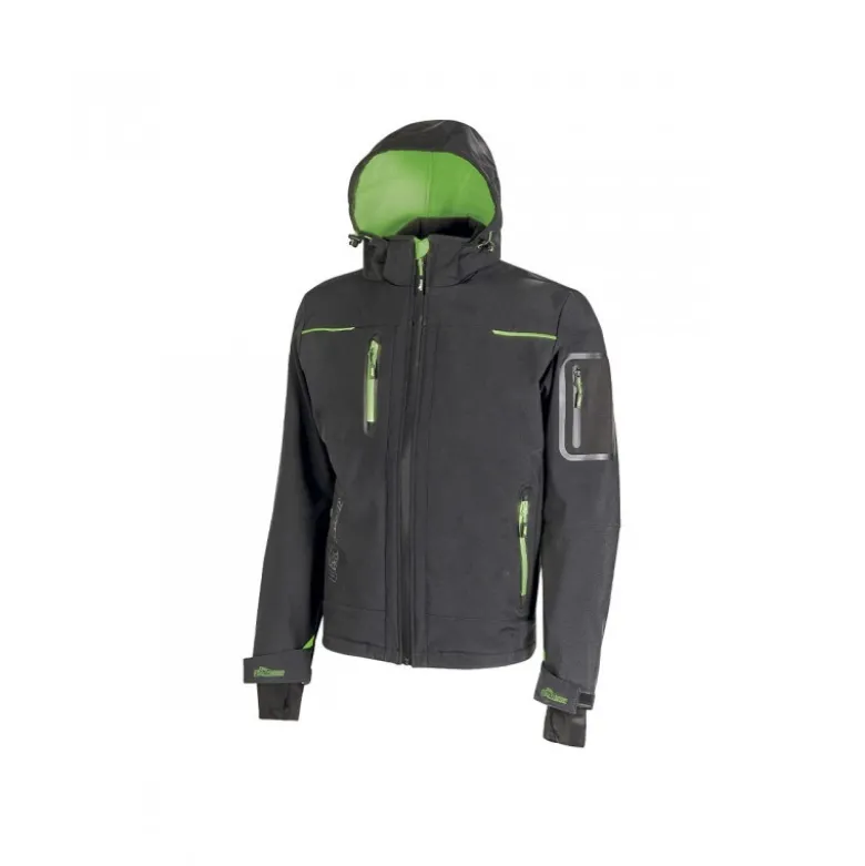 Veste Soft Shell Space Asphalt Grey Green U-Power | FU187RL