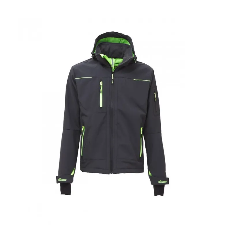 Veste Soft Shell Space Asphalt Grey Green U-Power | FU187RL