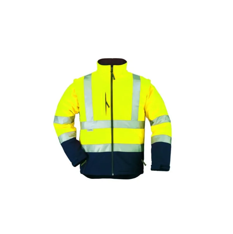 Veste softshell 2/1 - STATION - Jaune HV/Marine - COVERGUARD | MO70630