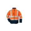 Veste softshell 2/1 - STATION - Polaire 300g/m2 - Orange HV/Marine - COVERGUARD | MO70640