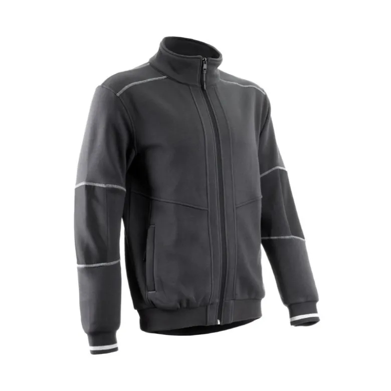Veste thermique - KIJI - Molleton 70% CO/30% PES 300g/m2 + Empiècements 300D Oxford - Anthracite - COVERGUARD | 5KIJ150