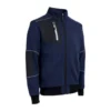 Veste thermique - MIKAN - Molleton 70% CO/30% PES 300g/m2 + Empiècements Ripstop - Marine/Réfléchissant - COVERGUARD | 5MIK120