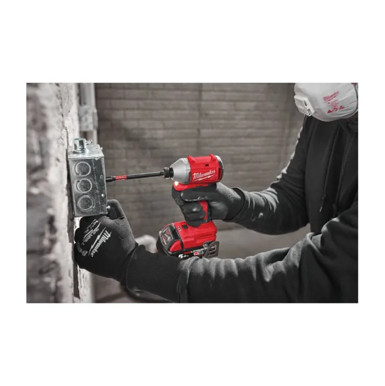 Visseuse à chocs compacte Hex 1/4 BRUSHLESS, 18V, 5,0Ah, 3 vitesses, 190 Nm - Milwaukee | 4933492843
