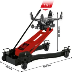 Vérin de fosse hydraulique Performance avec plaque de fixation réglable, 1,5 t - KSTools | 160.1335