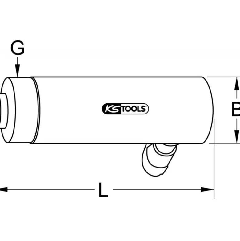 Vérin hydraulique L,423 mm KS Tools | 640.0120
