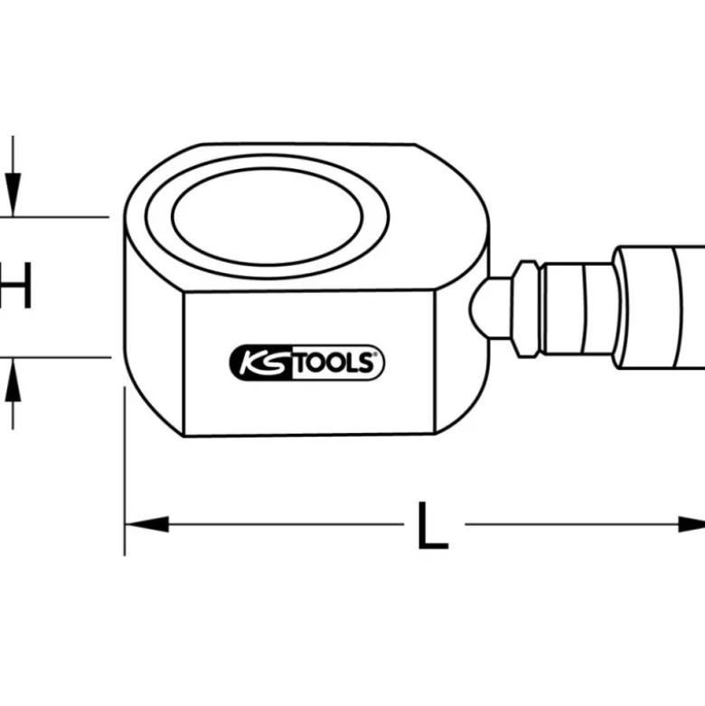 Vérin hydraulique plat L,170 mm KS Tools | 640.0150